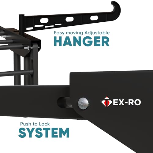 Image of TEX-RO Metal Clothes Drying Stand Foldable with Wheels - 3-Tier Cloth Dryer Stand for Balcony, Bedroom & Indoor Outdoor | Heavy Duty Hanger Stand for Clothes Hanging, Dress Drying Rack - Black