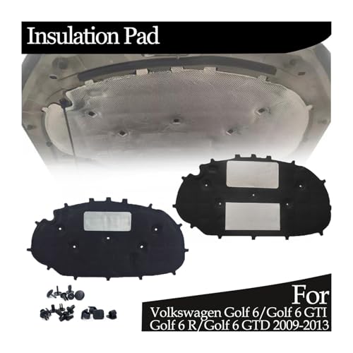 Couvercle de réduction du bruit du capot pour Golf 6 GTI R 2009-2013 - 2