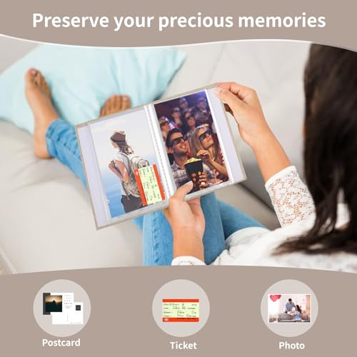 Vivinin 21XCB0004 2 Pack Photo Album 4X6, Linen Cover Photo Album, Small Photo Album Book thumb #3