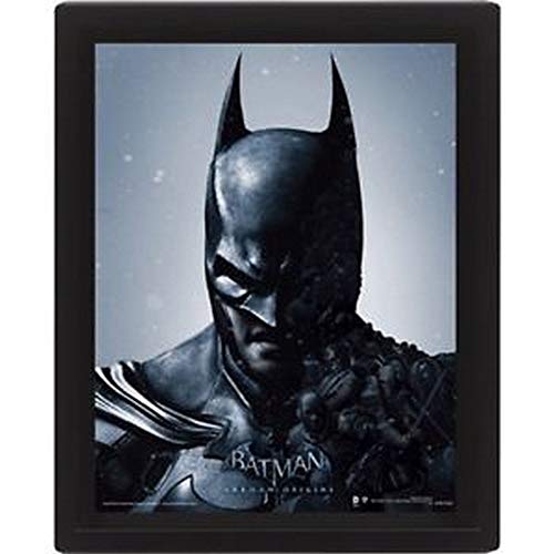 Pyramid International – Cadre lenticulaire 3d - Vrai effet de mouvement et de profondeur – DC Comics - Batman - Arkham – Idée cadeau anniversaire - 25.5x20.5 –...