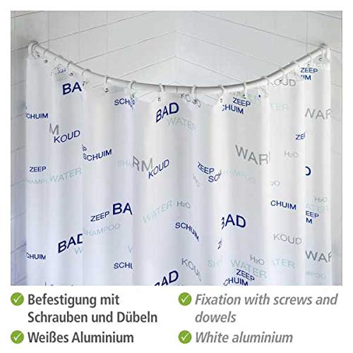 Barre de douche WENKO blanche variable pour créer un espace bien-être