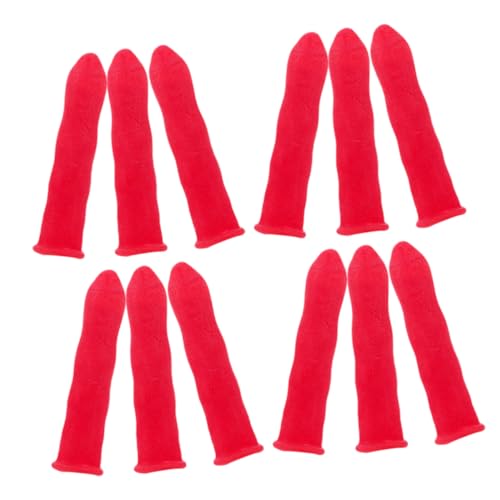 20 tapas rojas para tubos de masilla PartyKindom miniatura 1