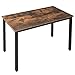 Produktbild HOOBRO Esstisch, Rechteckiger Küchentisch für 4 Personen, 120 x 60 x 77 cm, Stabil Metall Regale, einfacher Aufbau, Industrie-Design, für Esszimmer, Küche, Dunkelbraun EBF12CZ01