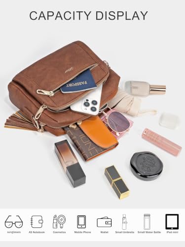 Image of Vegan Leather Crossbody Bags for Women Anti theft Purses and Handbag