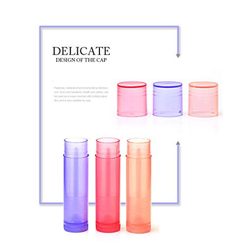 DXIA 35 Stks Lege lippenstift, Lip Balm Container Tubes, Tube Houder, DIY Lege Kleurrijke Lip Balm Lippenstift Container… - Image 5