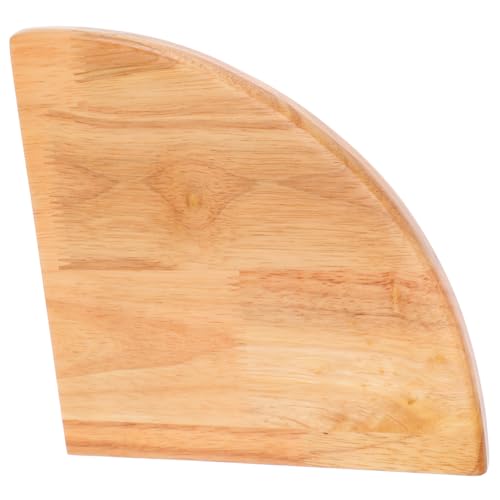 TOYANDONA Estante de Madera Forma de Sector Estantería de Pared Decorativa Balda Rinconera para Almacenamiento y Organización Hogar Cocina y Fiesta Diseño Práctico y Seguro Radio