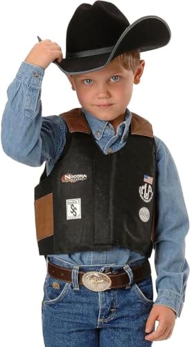 M&F Western Products Bigtime Rodeo Youth Bull Rider Vest with Endorsement Badges2