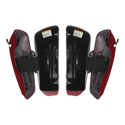 HR3 Velocity Red Sunglo (Pinstripe) 4" Stretched Hard Saddlebag Compatible with 2017 Road Glide Special Street Glide Special (Replace for OEM) Fit for 2014-2023 Harley Touring Models miniatura 4