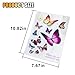 Butterfly Vinyl Car Sticker Decals, Waterproof Car Bumper Stickers, Butterflies Cars Decals Insect Scratch Cover for Automotive, Motorcycle, Helmet, Home Decor, Wall, Window (Type A)