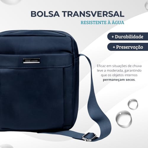 Bolsa Transversal Feminina Masculina Unissex de Ombro Crossbody Pequena Média Shouderbag Impermeável
