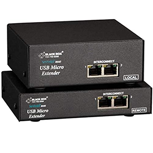 Extensor USB 2.0 De 4 Puertos AV Access - Hasta 480 Mbps Por Cable Cat5e/6, 80m Para HID, 60m Para Almacenamiento, Plug And Play