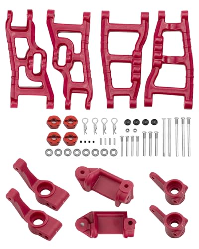 Bras de suspension pour Slash 2WD avec porte-essieu rouge pour optimiser la direction