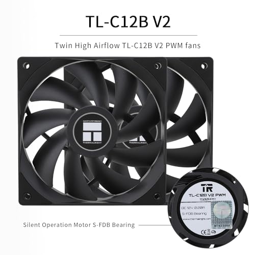 Image of Thermalrlght Phantom Spirit 120 CPU Air Cooler, 7 Heat Pipes CPU Cooler,Dual 120mm TL-C12B V2 PWM Fan, AGHP 4.0 Technology,S-FDB Bearing,for AMD AM4 AM5 /Intel 1700 /1150 /1151 /1200 /2011 /1851 (PS120)