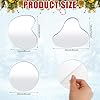 Sieral 6 Pcs Christmas Mirror Lake Landscaping Accessory Miniature 8 Inch Christmas Village Pond Curved Mini Ice Skating Rink Figurines Decoration for Holiday Xmas Village #1