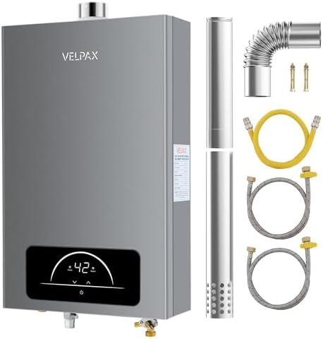 Propane Tankless Water Heater, 4.74GPM 18L Indoor,Constant propane water heater,Instant Hot Propane Gas water heater with Fahrenheit Digital Display,Multi-Protection