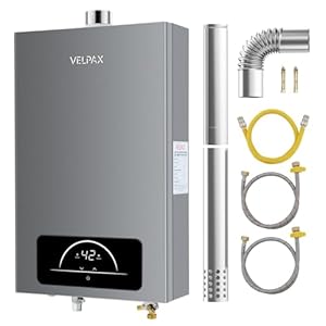 Propane Tankless Water Heater, 4.74GPM 18L Indoor,Constant propane water heater,Instant Hot Propane Gas water heater with Fahrenheit Digital Display,Multi-Protection