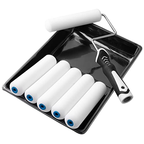 Mister Rui 9 Pack 6 Inch Foam Paint Roller product image for Foam Rollers