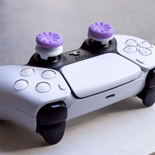 FPS Freek Galaxy Purple for PlayStation 4 (PS4) and PlayStation 5 (PS5), Performance Thumbsticks, 3D Texture Thumb Grip Stick Joystick Thumbstick, Thumbstick Extender for PS5 (1 High-Rise, 1 Mid-Rise)