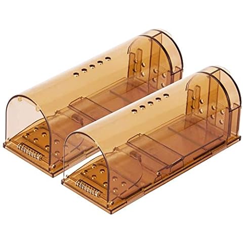 ZHYX Mouse Trap, mouse traps for indoors,humane mouse trap, Reusable Indoor and Outside Mouse Traps, Kids/Pets Safe, Easy to Set, 2 Pack Cover