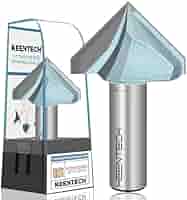 KEENTECH Router Bits, Carbide Tipped 90-Degree V-Groove