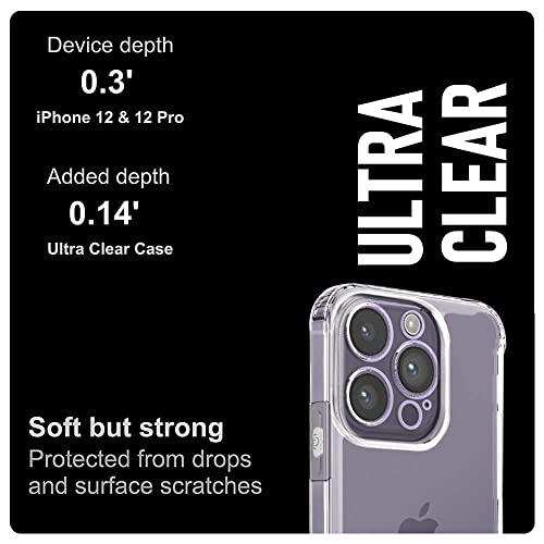 Image of WOW IMAGINE Ultra-Hybrid Crystal Clear Back Case Cover for Apple iPhone 14 Pro | Hard Back | Slim Fit Shockproof Design | Camera Protection Bump | Back Cover Case (PC,TPU | Transparent)