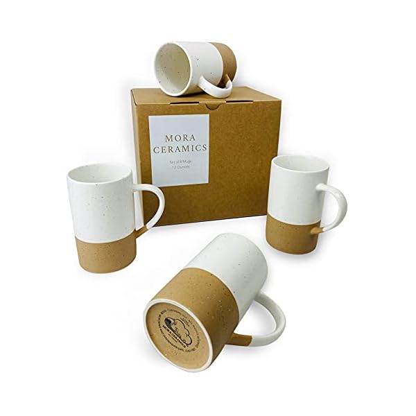 Mora Ceramics 12oz Coffee Mug Set of 4 - Ceramic Tea Cups with Handle - Microwave and Dishwasher Safe, Perfect For Cup or Mug Lovers - Rustic Matte Glaze, Modern Design Mugs - Petro Mora Ceramics 12oz Coffee Mug Set of 4 - Ceramic Tea Cups with Handle - Microwave and Dishwasher Safe, Perfect For Cup or Mug Lovers - Rustic Matte Glaze, Modern Design Mugs - Petro