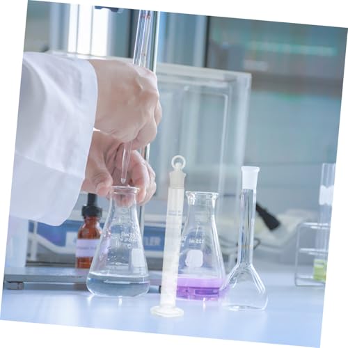 Probeta graduada de vidrio para laboratorio y experimentos científicos de precisión 5