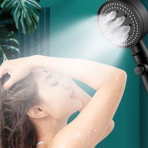 Ensemble de pommeau de douche haute pression à main avec flexible - 4