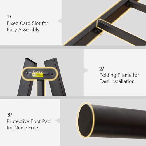 Image of Nelaukoko Full Metal Bed Frame with Headboard and Footboard, Platform Bed Frame Full Size with Storage Underneath, Strong Metal Slats Support, No Box Spring Needed, Easy Assembly, Black