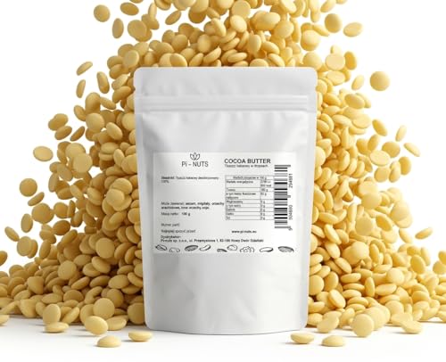 Kakaobutter in Drops 100% desodoriert 100g neutraler Kakaofett für Schokolade Desserts Cremes und Backwaren