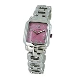 Diámetro caja: 28MM Time Force Reloj Analógico para Mujer de Cuarzo con Correa en Acero Inoxidable TF4124B11M