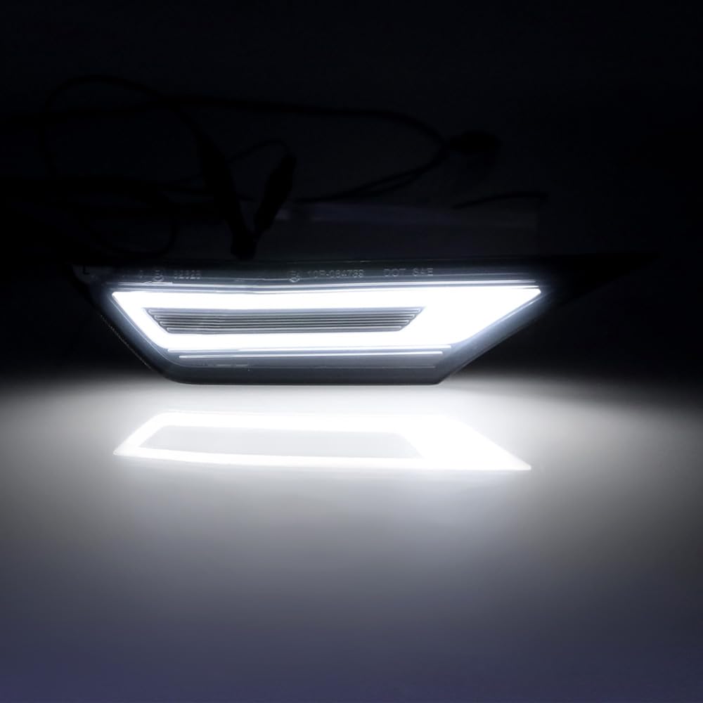 Set di indicatori di direzione laterali LED - compatibile con Honda Civic X 2016-2022 - Grigio - incl. luci dinamiche & luce di posizione