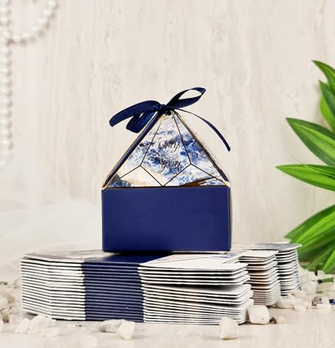 SATYAM KRAFT 20 Small Diamond Shape Paper Folding Gift Boxes With...