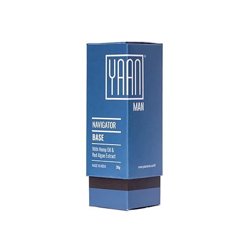 YAAN MAN Base de maquillaje de larga duración, suave y ligera, acabado natural para todo tipo de piel con aceite de cáñamo, extracto de algas rojas