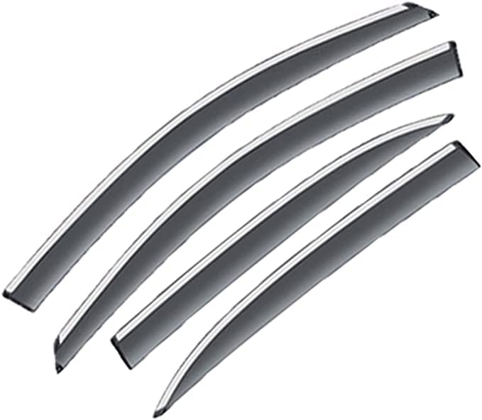 EZURI Cortavientos para ventanilla de Coche para VW For Golf 6 Mk6 2010-2014,Ventanas Laterales Delantera Trasera Protector Humo Lluvia Visera Deflector