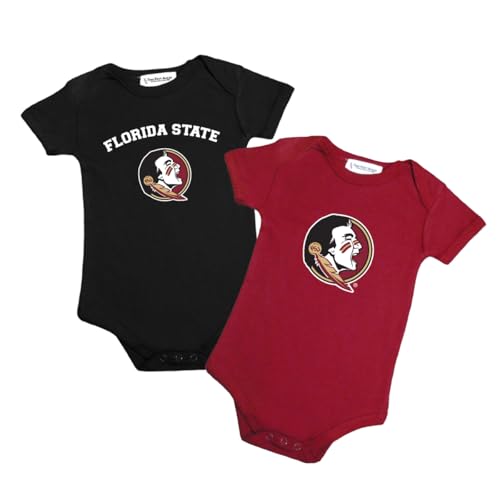 Image of Two Feet Ahead 2 Pack Baby Bodysuit Creeper Newborn Infants Licensed Sizes 0-3M 6M 12M 18M