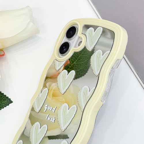 Coque iPhone 16 bord ondulé antichoc et miroir brillant LSL - 4