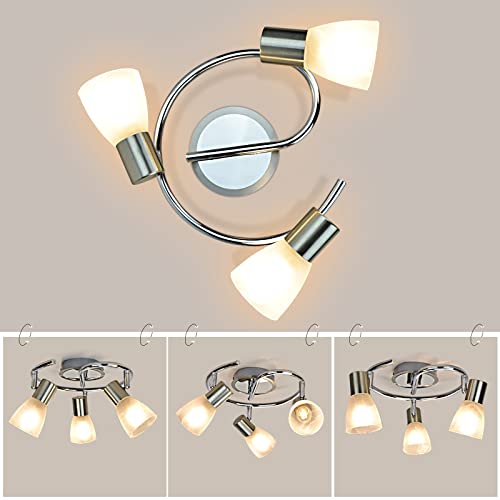 image for DINGLILIGHTING DLLT Modern Led Track Lighting Fixtures, 3 Lights Round