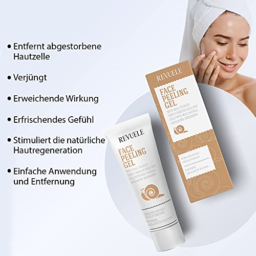 Revuele - Face Peeling Gel with Snail Filtrate - 80ml, 80 ml (Pack of 1) - Image 3