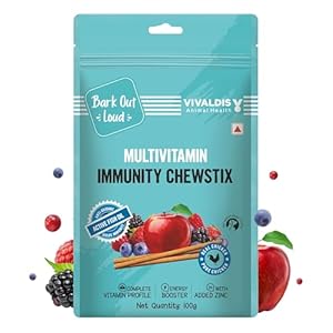 BARK Out Loud by Vivaldis- Fresh Chicken Stick Immunity Chewstix-Boost Health & Vitality with Omega & Zinc for Dogs & Cats of All Life Stages-100G(1-Pack)