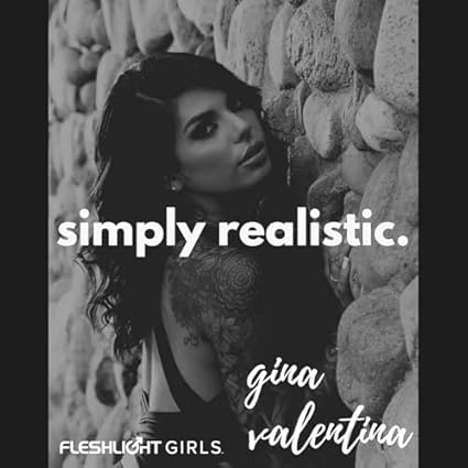 Fleshlight - Gina Valentina - Ḿáṣtṵrḇáḑőr Máṣcṵlinő Real - Textura Stellar - Experiencia Hiperrealista - Diseño Interior con Anillas y Protuberancias - Fácil de Limpiar