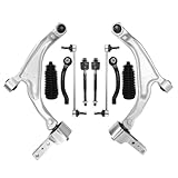 Frenzybro 10 Pcs Control Arm Ball Joints Suspension Kit Inner Outer Tie Rods Sway Bar Links Replacement For 2009-2015 Honda Pilot