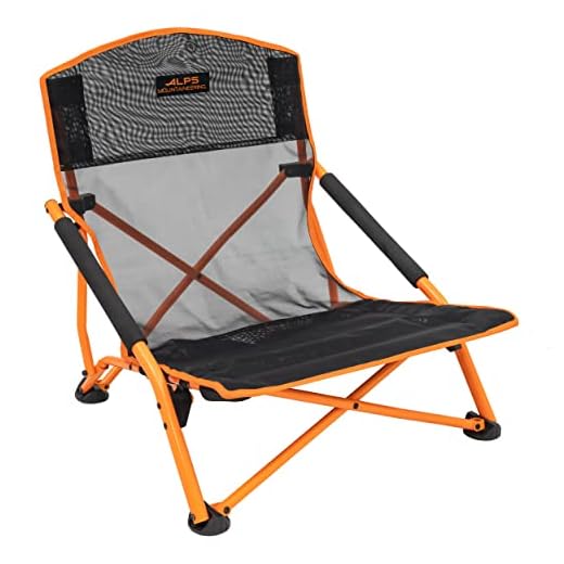 ALPS Mountaineering Rendezvous Elite Camping Chair, One Size, Black/Apricot - New