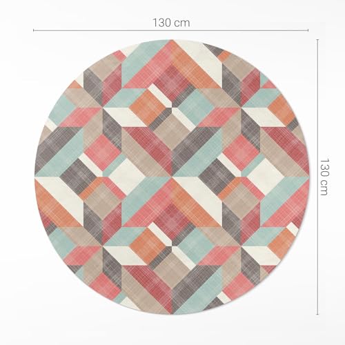 Tapis vinyle résistant à la rayure et entretien facile pour salon