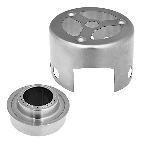 Fogão Externo, Romacci Fogão a álcool ao ar livre e conjunto combinado de rack Mini Fogão a álcool p