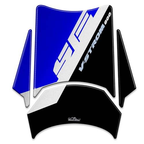 Anti-Éraflures Autocollant Moto Suzuki V-Strom 800 SE Protection Réservoir Bleu 3D - 2