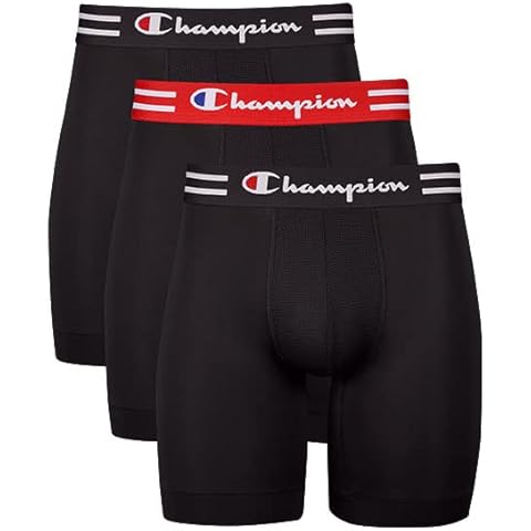 Champion Men's Performance Stretch Boxer Briefs Cover