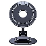 Genérico auto magnetica: pieghevole rotazione a 360 gradi, potente morsetto per scheda magnetica, superficie curva universale | Assemblaggio del telefono del veicolo compa