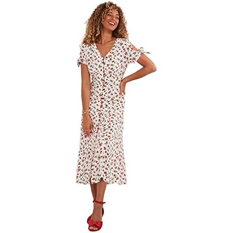 Joe Browns Vestido Midi de Manga Corta con Campos de Fresa Cover