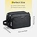 Vorspack Travel Toiletry Bag - Water Resistant Travel Bag for Toiletries, Cosmetics, Accessories, Gifts for Men - Black